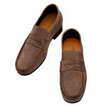 Guido Maggi Qatar Waxed Leather Shoes Antique Brown