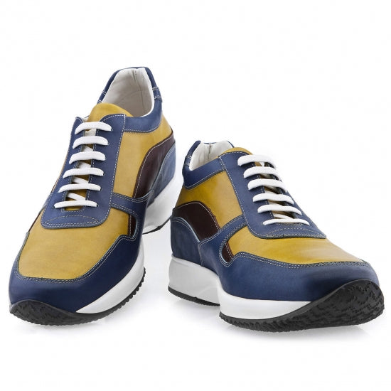 Guido Maggi Rio Full Grain Leather Shoes Yellow and Blue