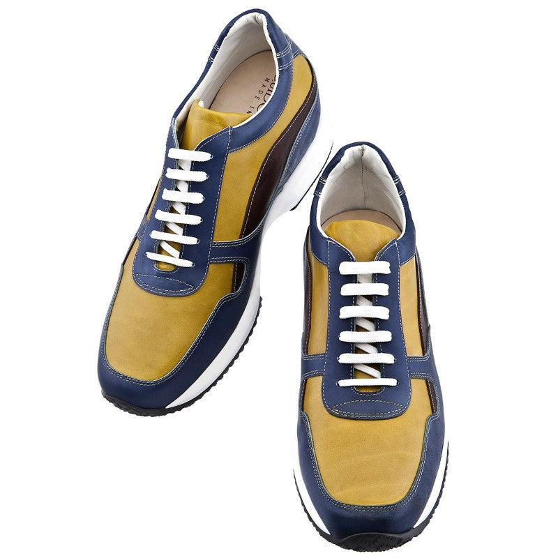 Guido Maggi Rio Full Grain Leather Shoes Yellow and Blue