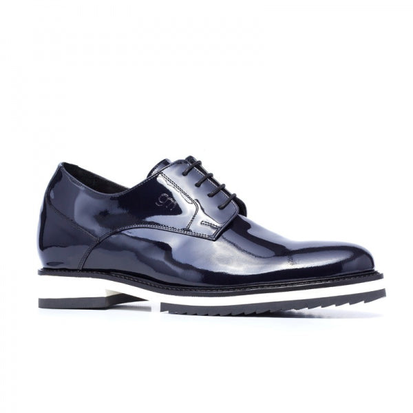 Guido Maggi Rue de Rivoli Patent Leather Shoes Dark Blue