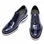 Guido Maggi Rue de Rivoli Patent Leather Shoes Dark Blue