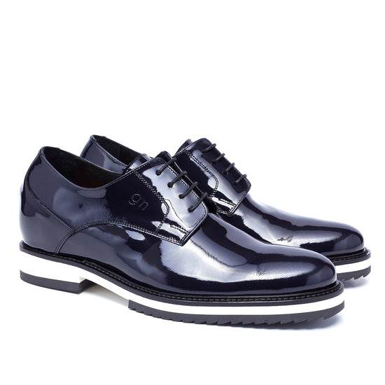 Guido Maggi Rue de Rivoli Patent Leather Shoes Dark Blue