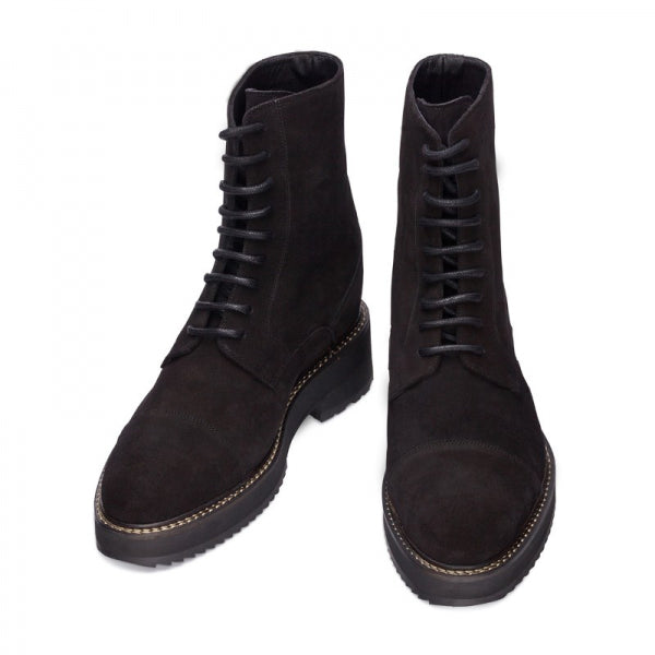 Guido Maggi Russia Calf Leather Boots Black Suede
