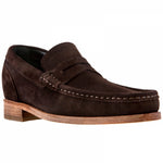 Guido Maggi Santiago Calf Leather Shoes Dark Brown Suede