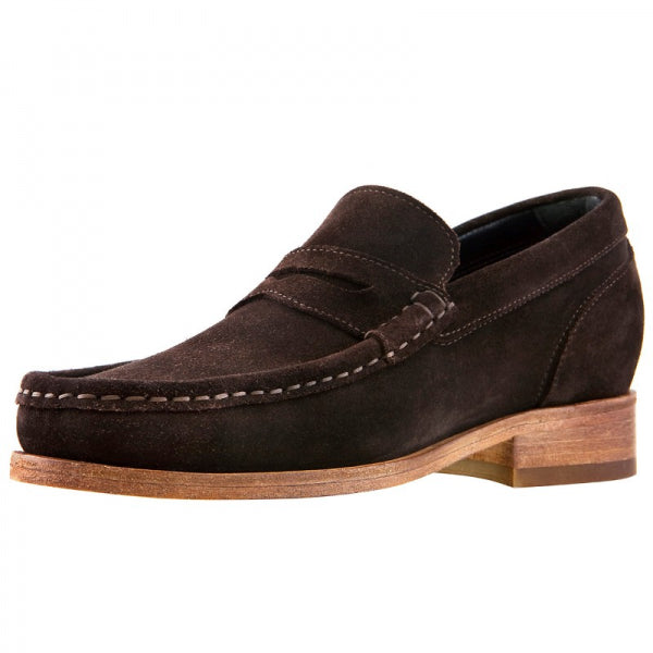 Guido Maggi Santiago Calf Leather Shoes Dark Brown Suede