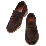 Guido Maggi Santiago Calf Leather Shoes Dark Brown Suede