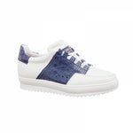 Guido Maggi Santorini Full Grain Shoes White and Blue