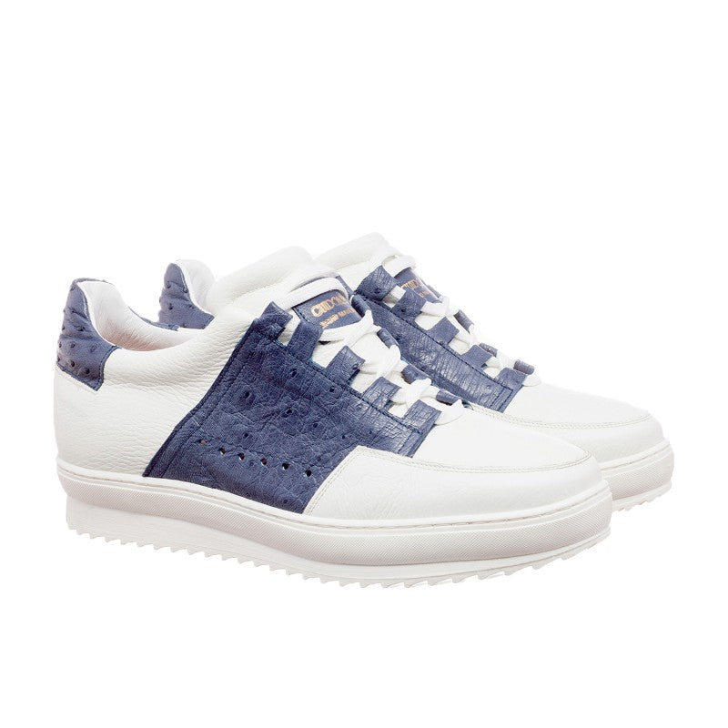 Guido Maggi Santorini Full Grain Shoes White and Blue