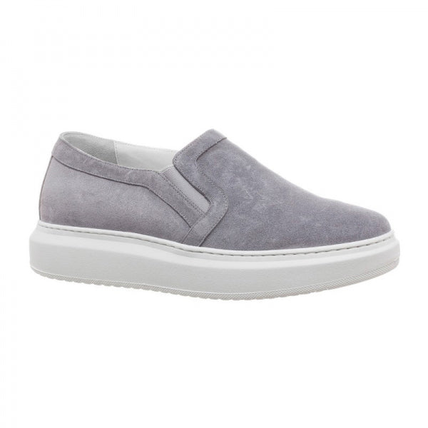 Guido Maggi Seychelles Calf Leather Shoes Gray Suede