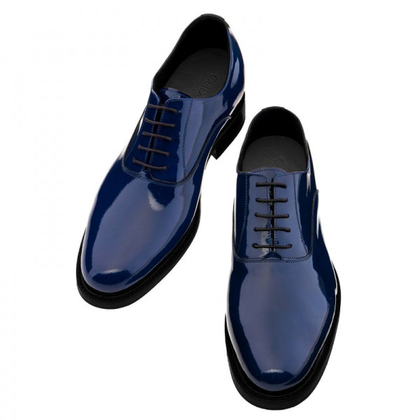 Guido Maggi Sicily Calfskin Leather Shoes Navy Blue