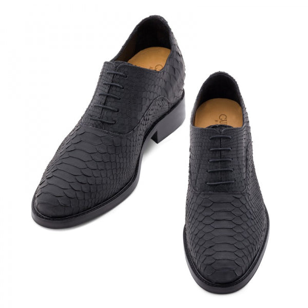 Guido Maggi South Africa Python Matt Leather Shoes Black