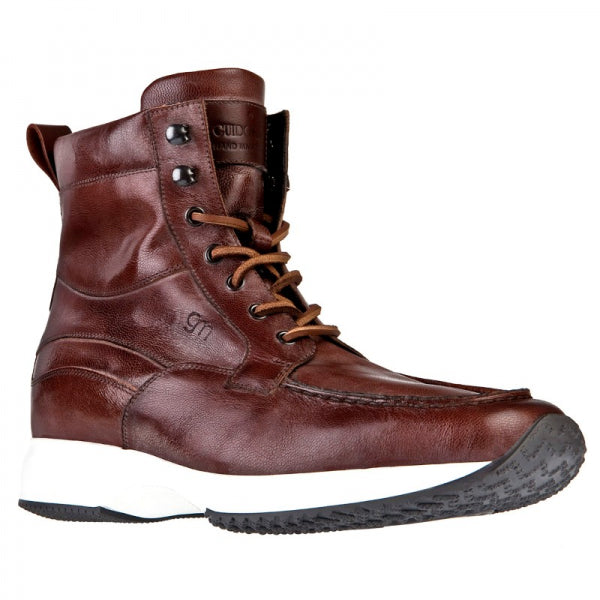 Guido Maggi Stockholm Full Grain Goatskin Leather Shoes Chocolate