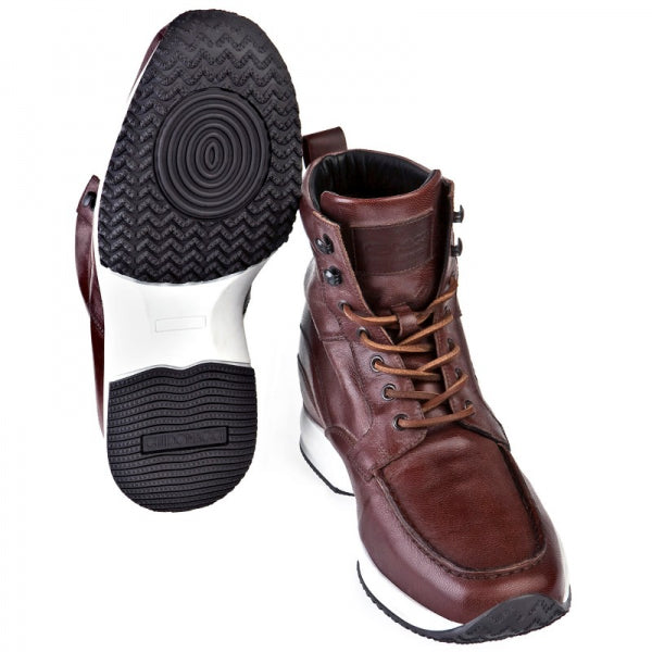 Guido Maggi Stockholm Full Grain Goatskin Leather Shoes Chocolate