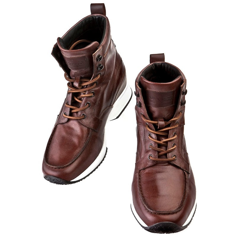 Guido Maggi Stockholm Full Grain Goatskin Leather Shoes Chocolate