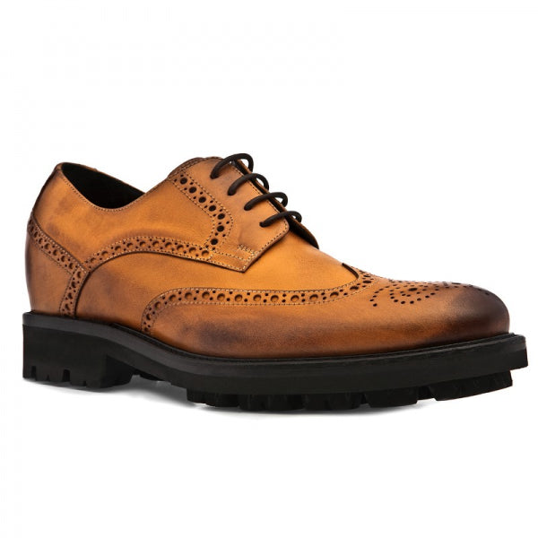 Guido Maggi Switzerland Full Grain Shoes Burnished Cognac