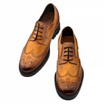 Guido Maggi Switzerland Full Grain Shoes Burnished Cognac