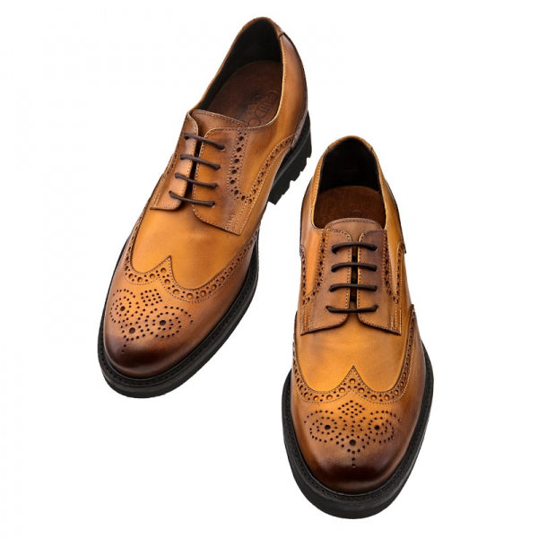 Guido Maggi Switzerland Full Grain Shoes Burnished Cognac