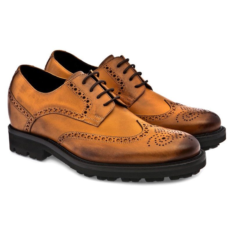 Guido Maggi Switzerland Full Grain Shoes Burnished Cognac