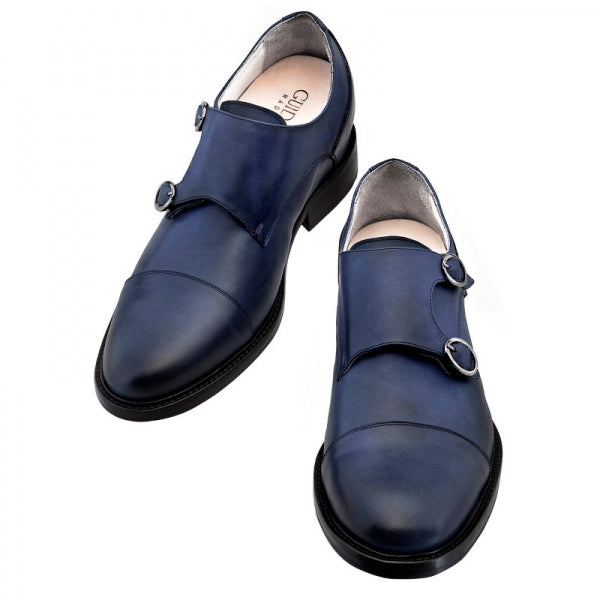 Guido Maggi Taormina Full Grain Leather Shoes Blue Burnished