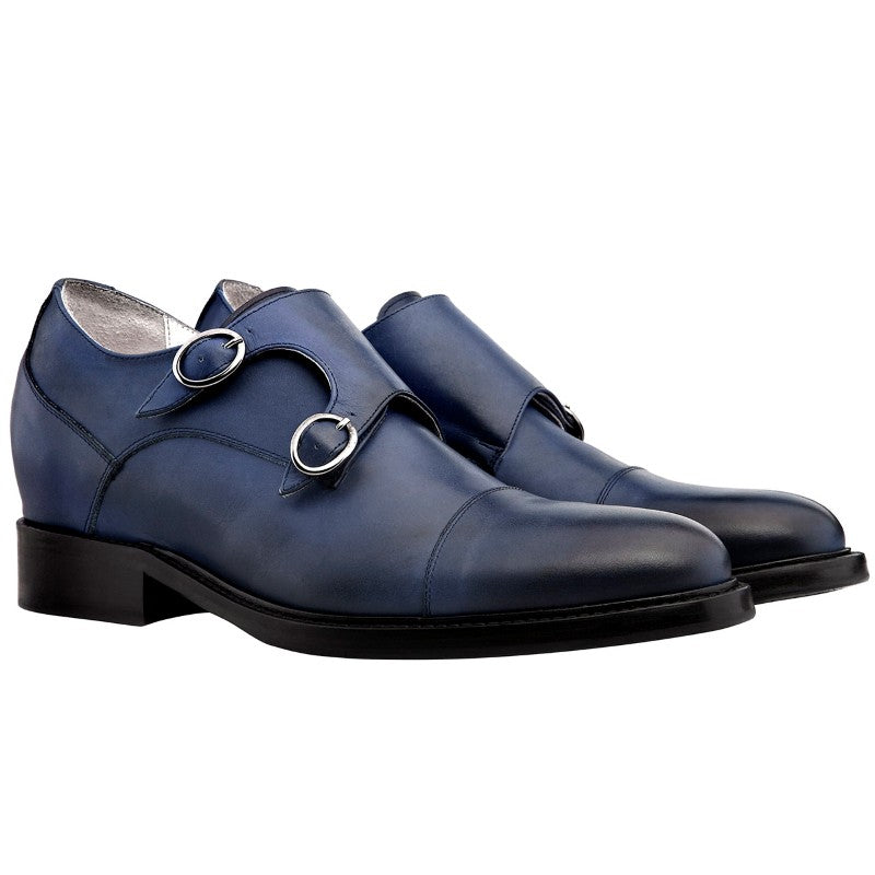 Guido Maggi Taormina Full Grain Leather Shoes Blue Burnished