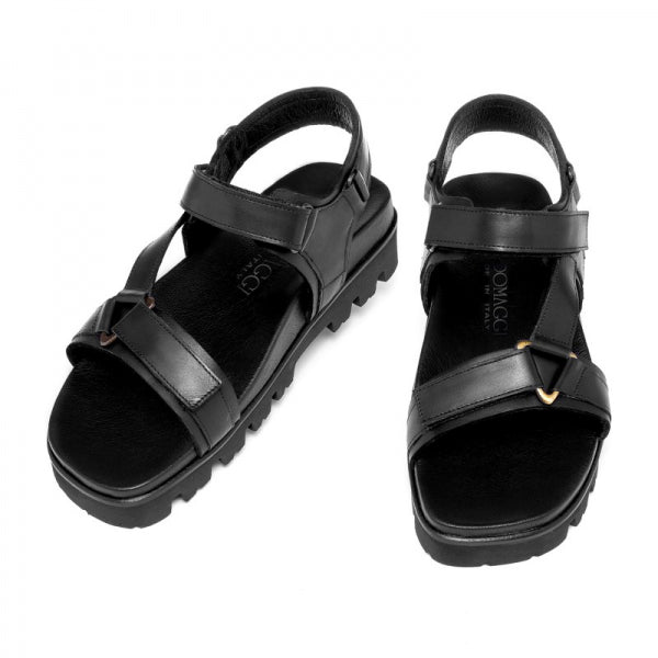 Guido Maggi Thailand Full Grain Sandals Black