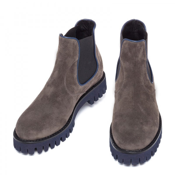 Guido Maggi Times Square Full Grain Boots Gray Suede