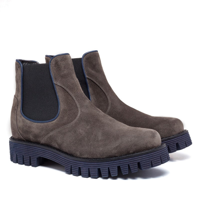 Guido Maggi Times Square Full Grain Boots Gray Suede