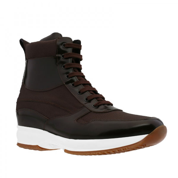 Guido Maggi Uruguay Technical Fabric Shoes Shiny Brown