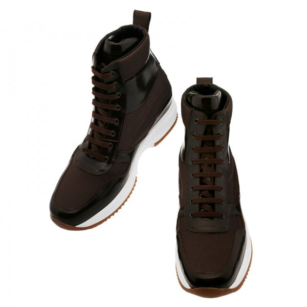 Guido Maggi Uruguay Technical Fabric Shoes Shiny Brown
