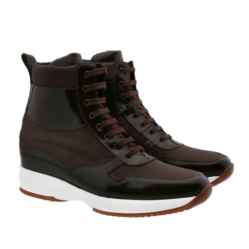 Guido Maggi Uruguay Technical Fabric Shoes Shiny Brown