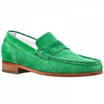 Guido Maggi Varadero Calf Leather Shoes Green Suede