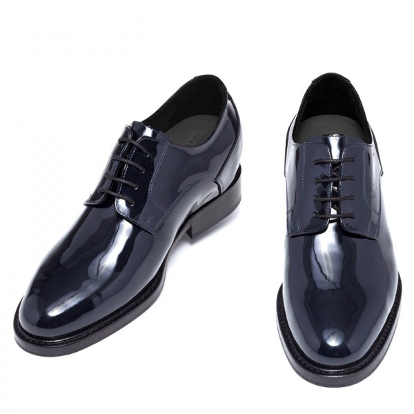 Guido Maggi Via della Spiga Patent Calfskin Leather Shoes Black