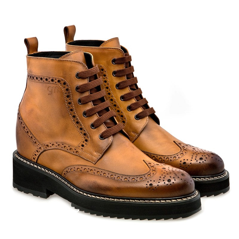 Guido Maggi Wisconsin Full Grain Boots Burnished Cognac