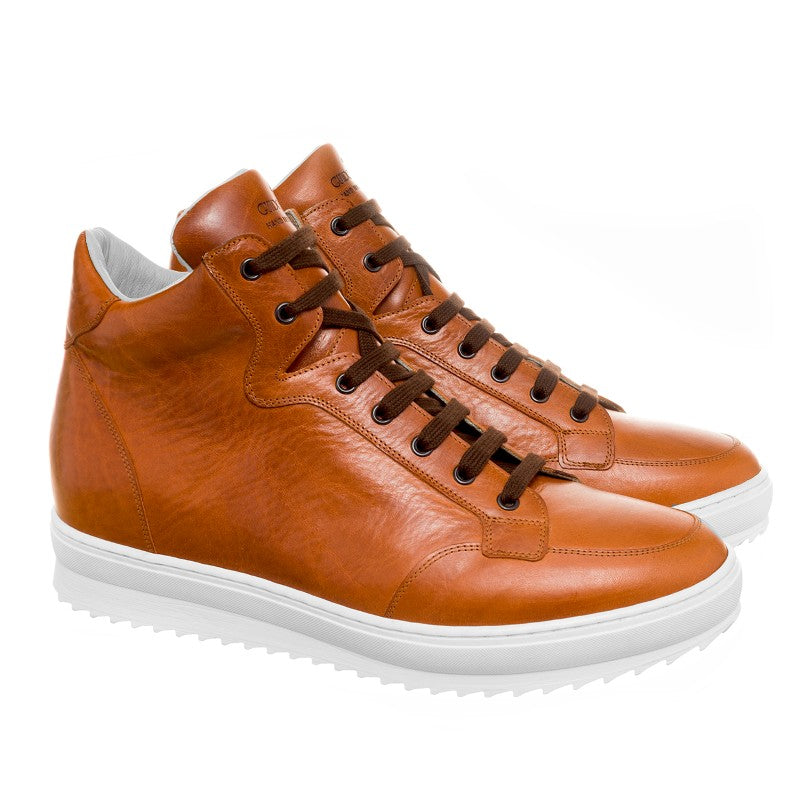 Guido Maggi Worth Avenue Full Grain Shoes Natural Tan Cognac