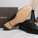 Paul Stuart Gusto Wholecut Lace-Up Shoes Black