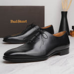 Paul Stuart Gusto Wholecut Lace-Up Shoes Black