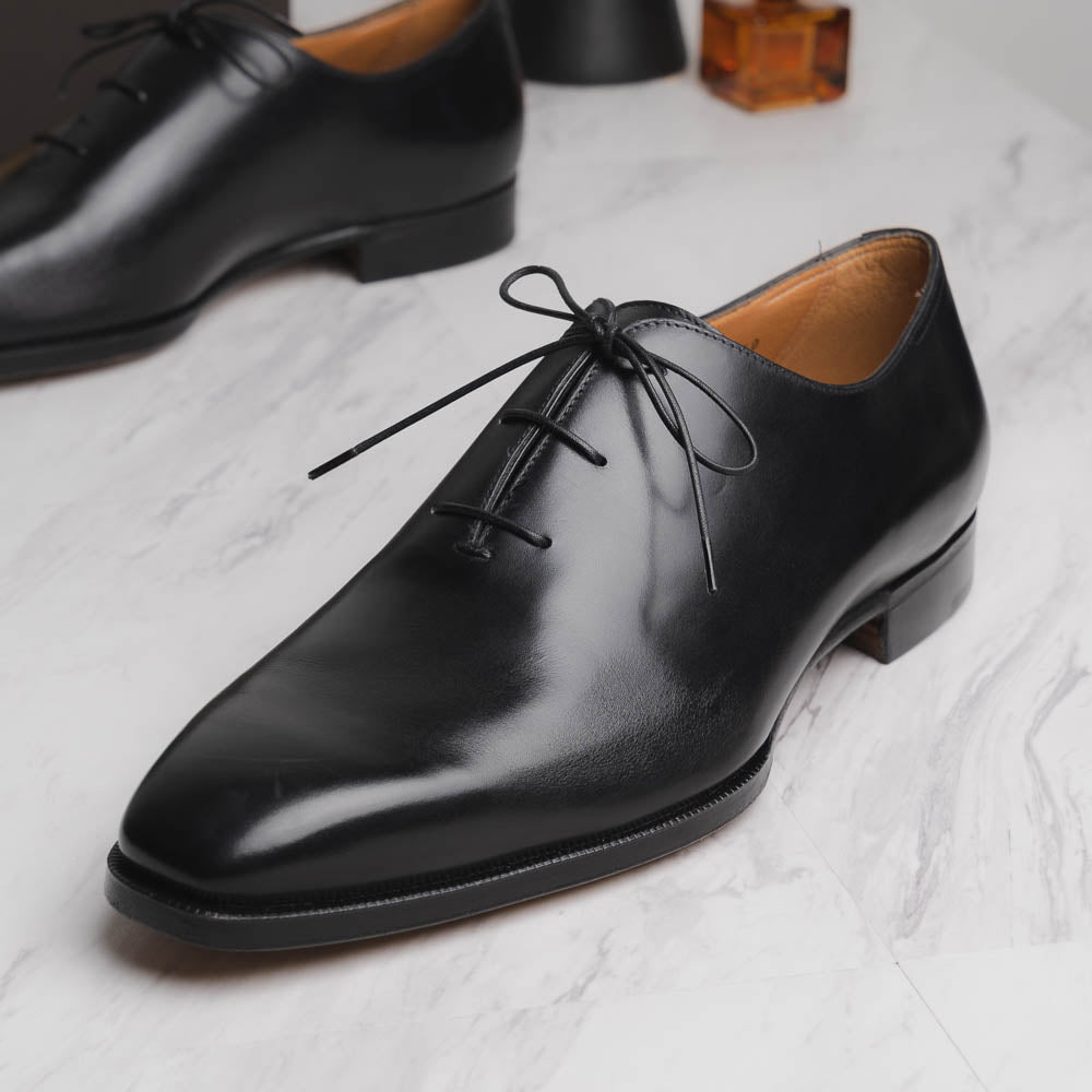 Paul Stuart Gusto Wholecut Lace-Up Shoes Black