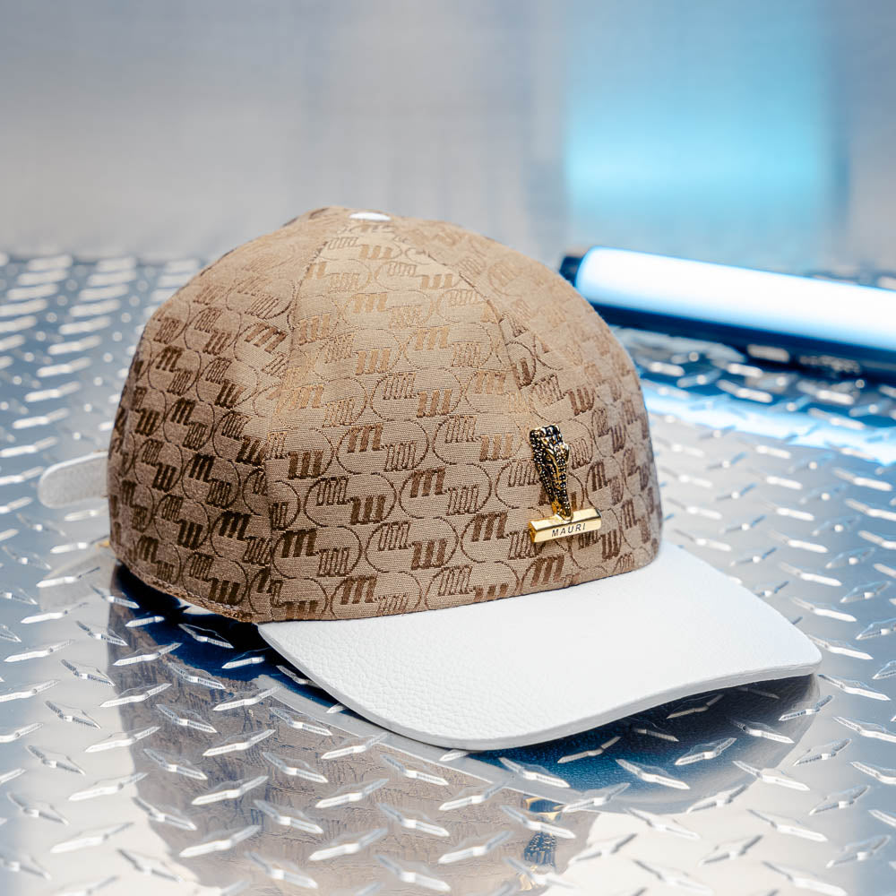 Mauri H65 Double M. Fabric & Time Hat White / Beige
