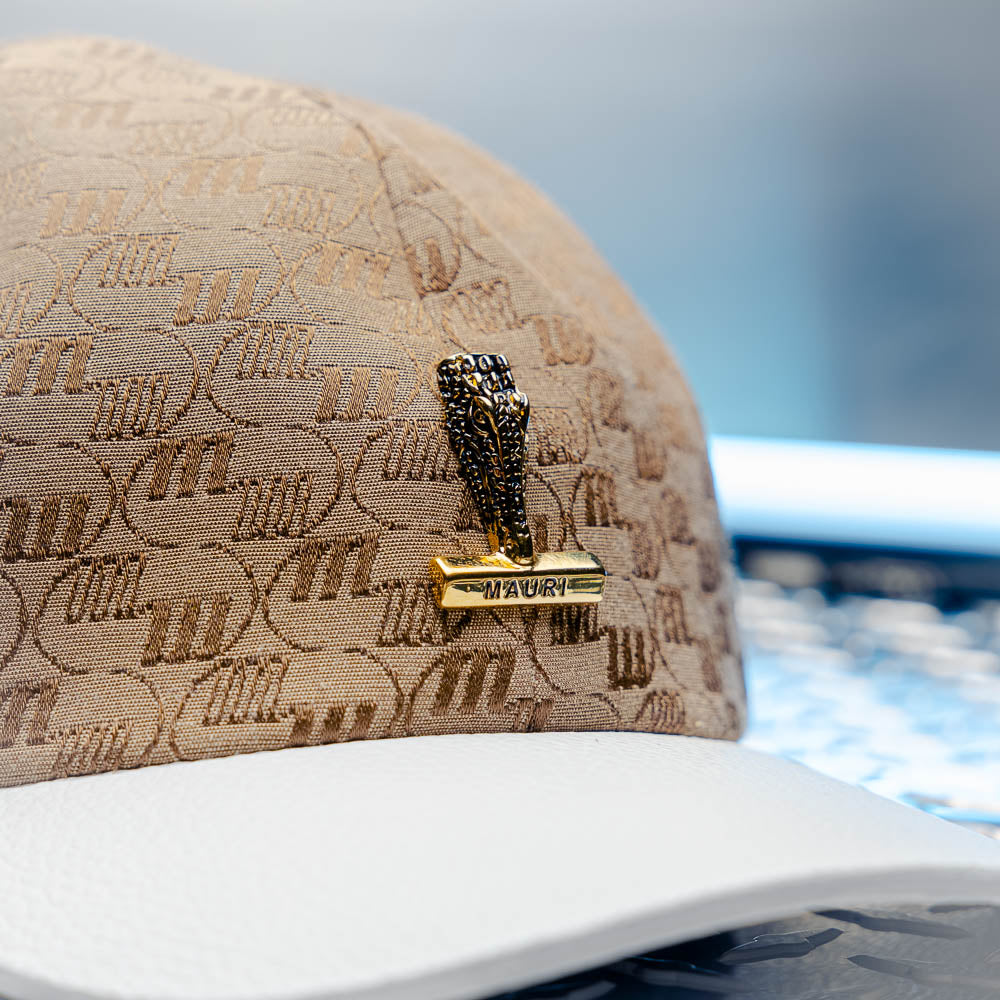 Mauri H65 Double M. Fabric & Time Hat White / Beige