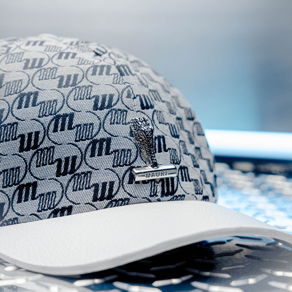 Mauri H65 Double M. Fabric & Time Hat White / Black