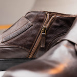 Calzoleria Toscana H884 Buffalo Double Monk Sneakers Dark Brown