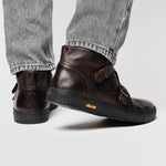 Calzoleria Toscana H884 Buffalo Double Monk Sneakers Dark Brown