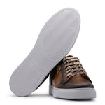 Harris Firenze 1913 Braided Leather Sneakers Brown