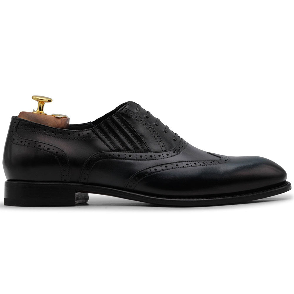 Harris Firenze 1913 Brogue Detailing Slip-On Oxford Blue