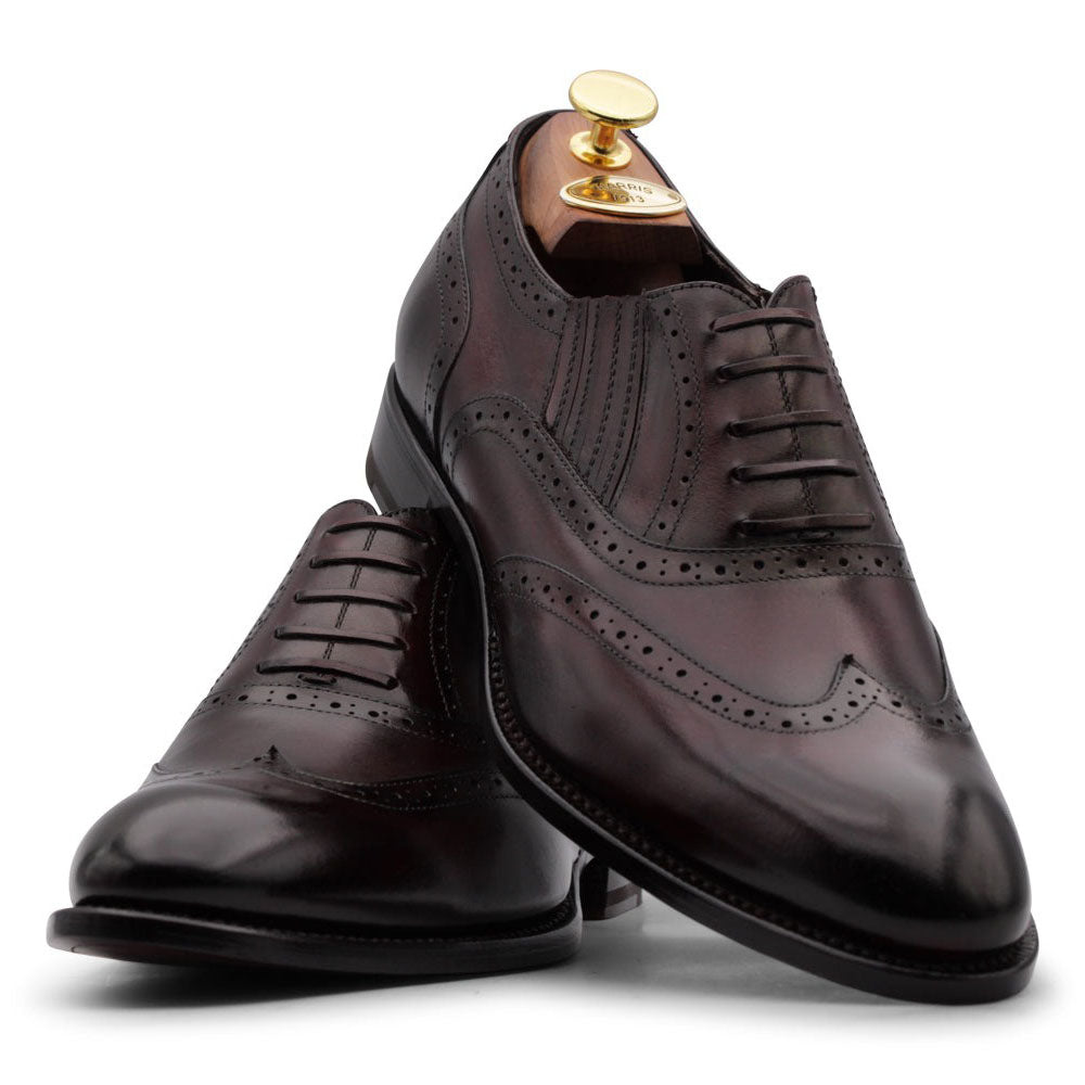 Harris Firenze 1913 Brogue Detailing Slip-On Oxford Brown