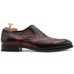 Harris Firenze 1913 Brogue Detailing Slip-On Oxford Brown