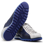 Harris Firenze 1913 Bubble / Python Print Leather Sneakers Blue