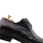 Harris Firenze 1913 Calfskin Brogue Derby Shoes Black
