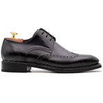 Harris Firenze 1913 Calfskin Brogue Derby Shoes Black