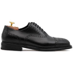 Harris Firenze 1913 Calfskin Cap Toe Shoes Black